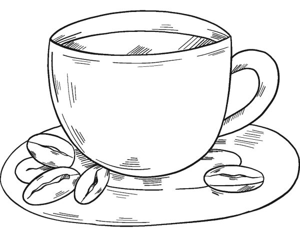 Hand Drawn Cup of Coffee