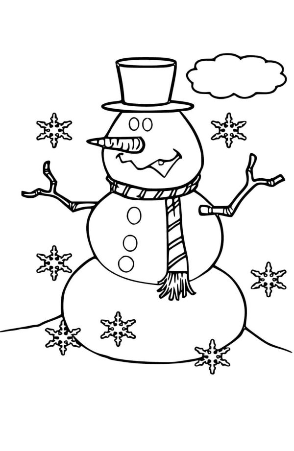Snowman With Cloud