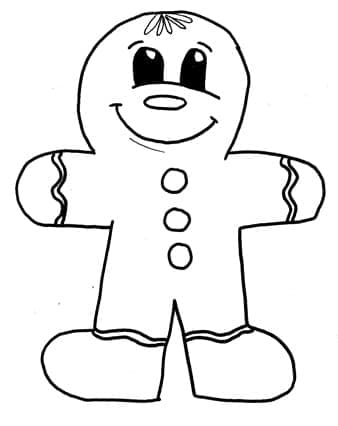 A Cute Gingerbread Man