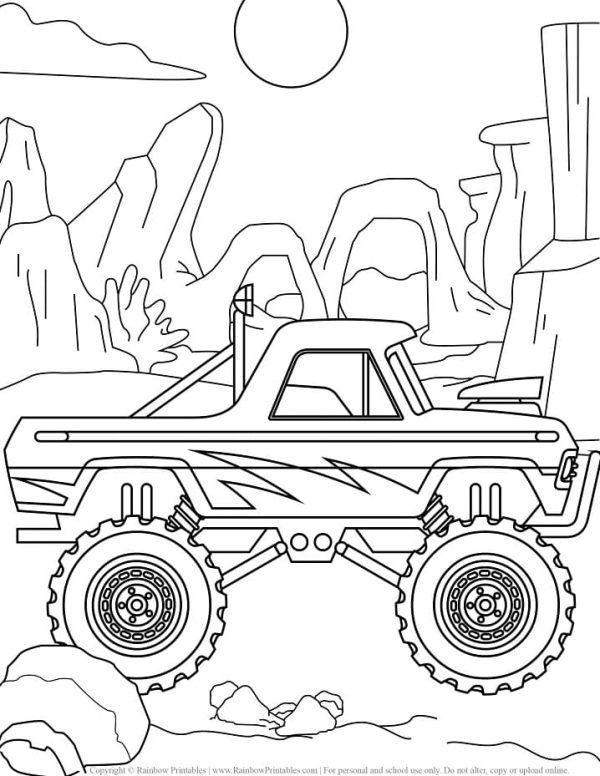 Awesome Monster Truck Drawing