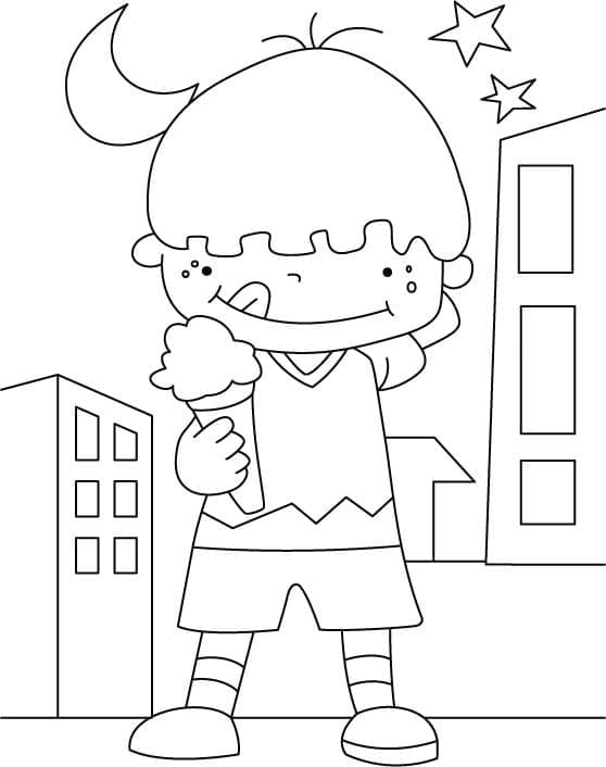 Boy with An Ice Cream