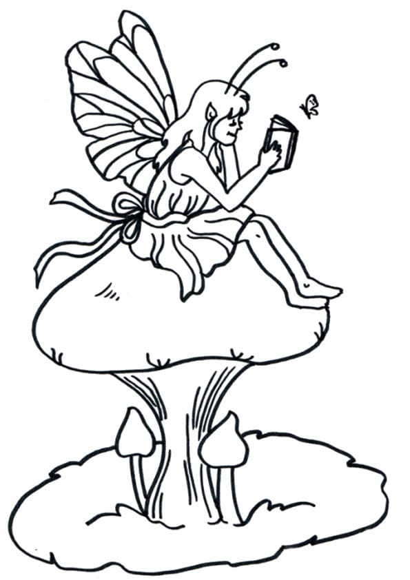 Fairy On A Mushroom