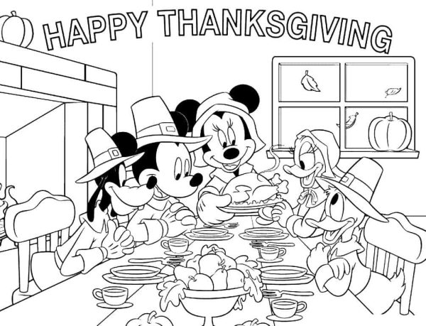 Happy Thanksgiving with Mickey Mouse
