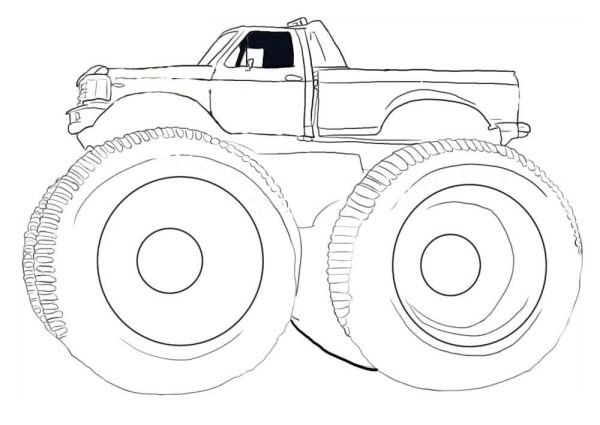 Monster Truck Drawing