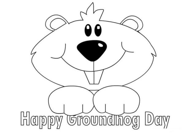 Happy Groundhog Day Printable