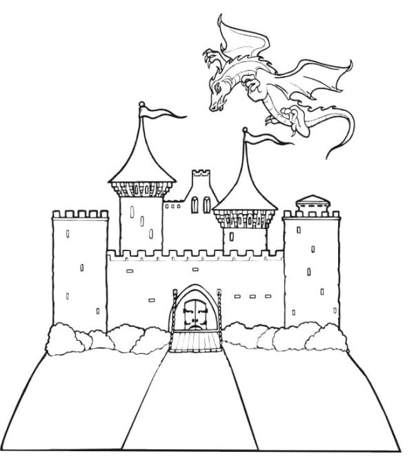 Castle and Dragon