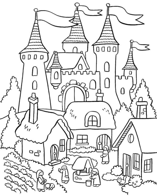 Castle and Village