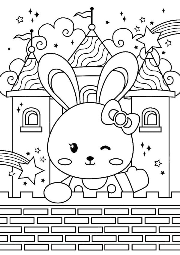 Cute Bunny and Castle