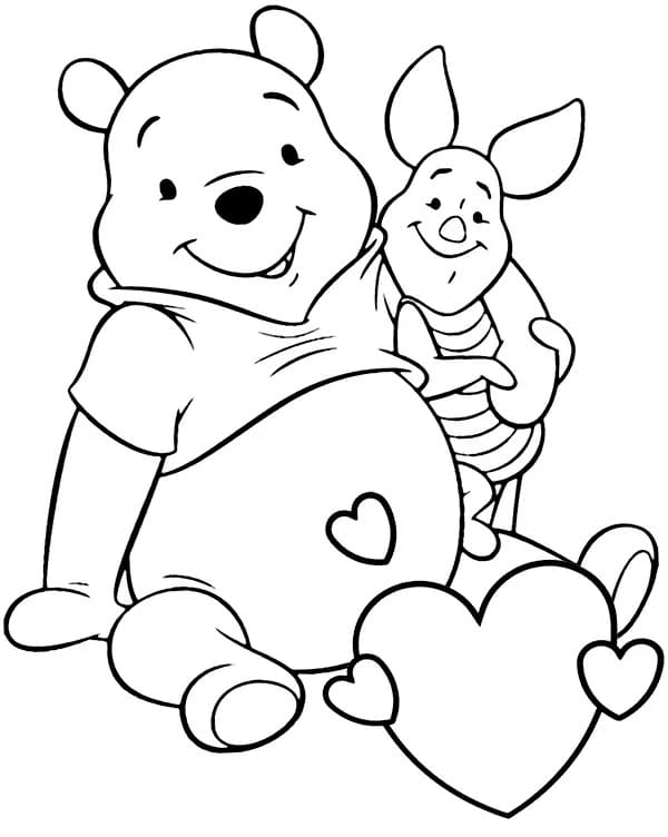 Cute Pooh and Piglet