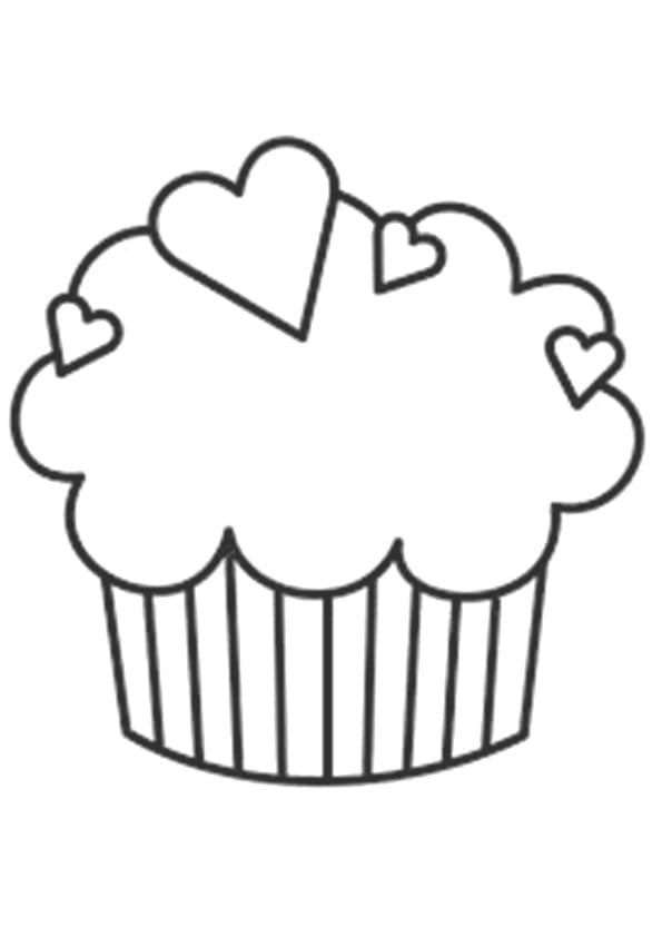 Easy Cupcake with Heart