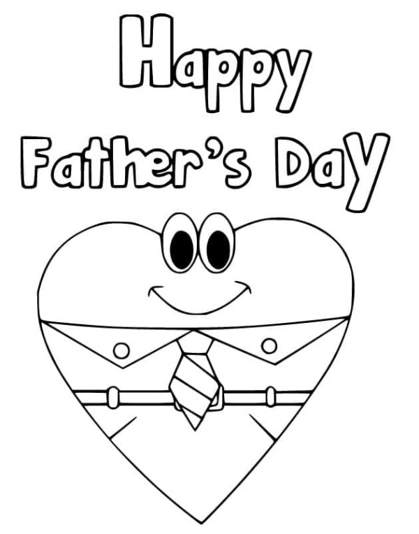 Happy Father’s Day with Cute Heart