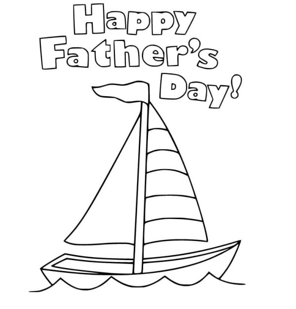 Happy Father’s Day with Sailboat