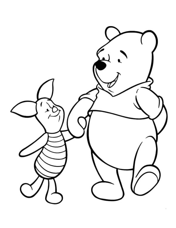 Piglet and Winnie the Pooh