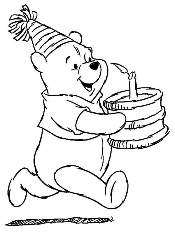 Pooh and Birthday Cake