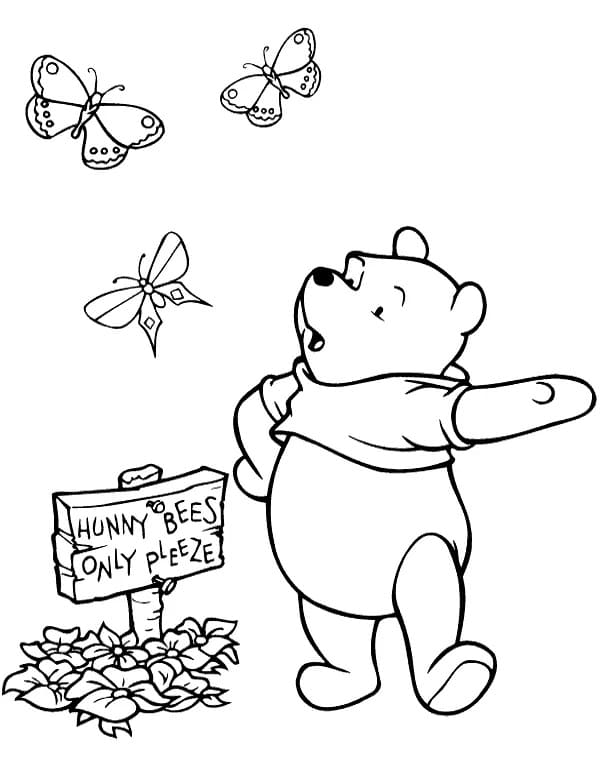 Pooh and Butterflies