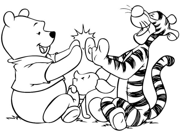Pooh with Tigger and Piglet