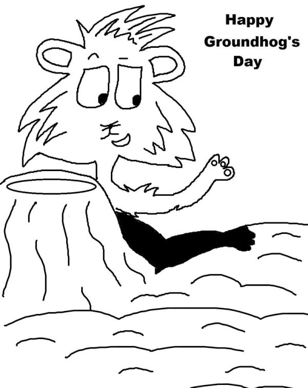 Printable Happy Groundhog Day
