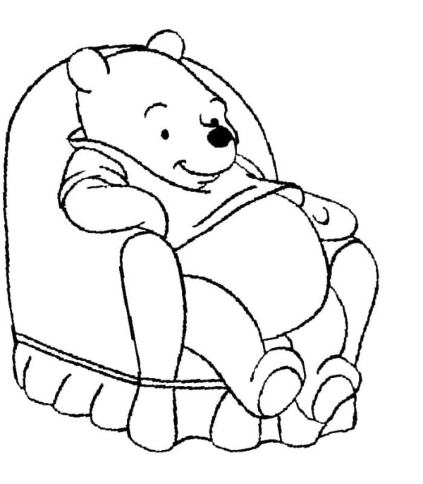 Winnie the Pooh on Chair