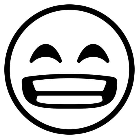 Beaming Face with Smiling Eyes Emoji