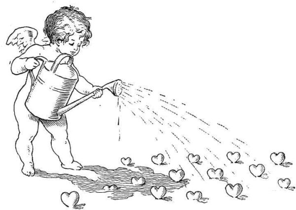 Cupid Watering For Hearts