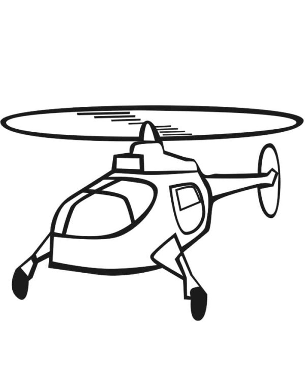 Free Printable Helicopter For Kids