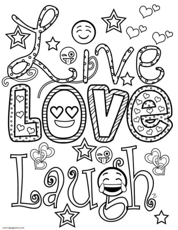 Live Love Laught Emojis