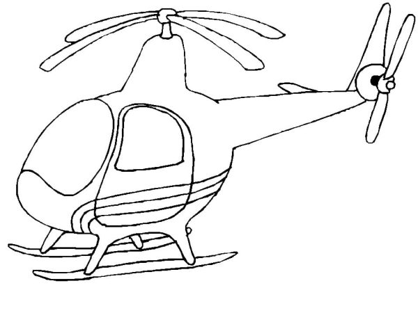 Printable Helicopter For Kids
