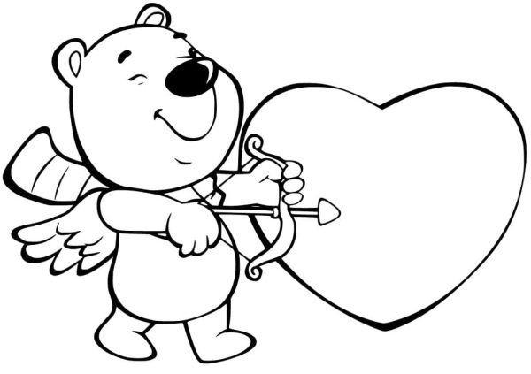 Valentines Cupid Bear