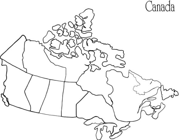 Canada Map Printable
