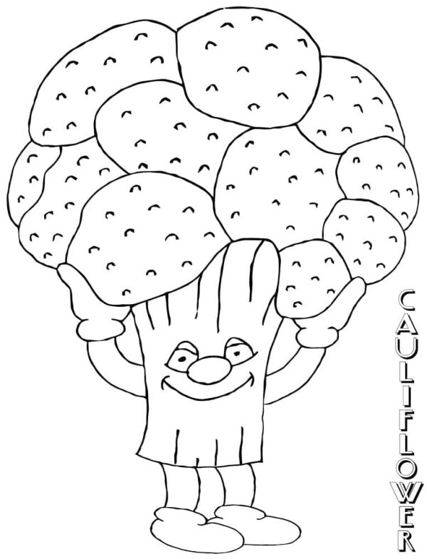 Cartoon Cauliflower