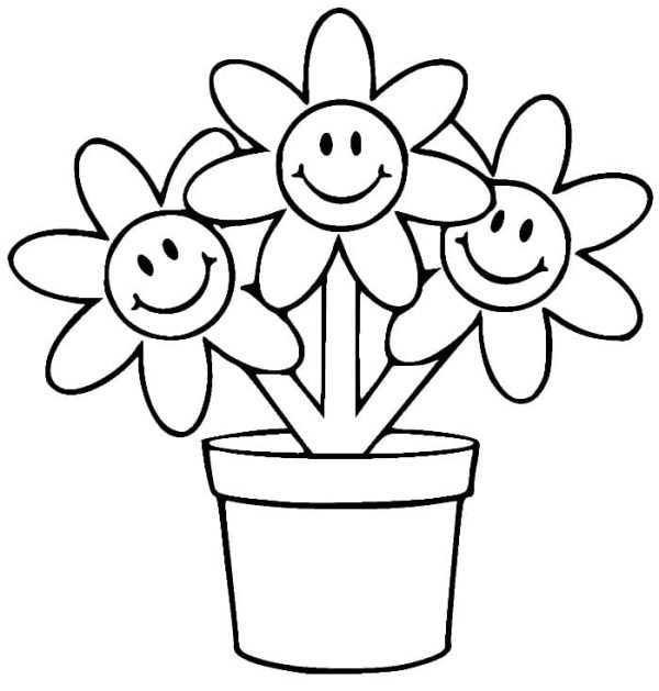 Flower Pot Free For Kids