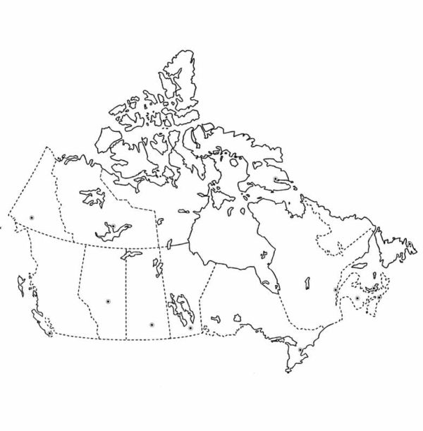 Print Map of Canada