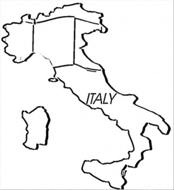 Printable Italy Map