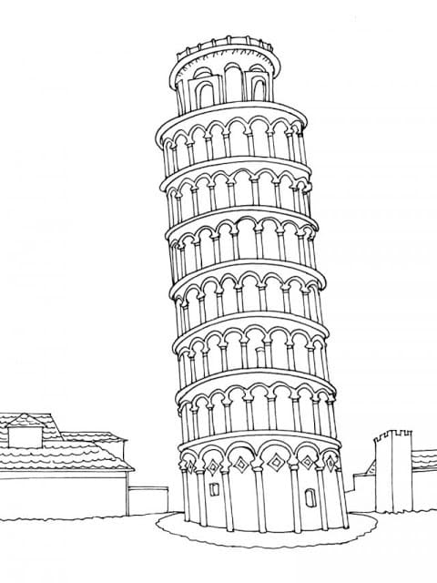 Printable Tower of Pisa