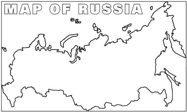 Russia Map Printable