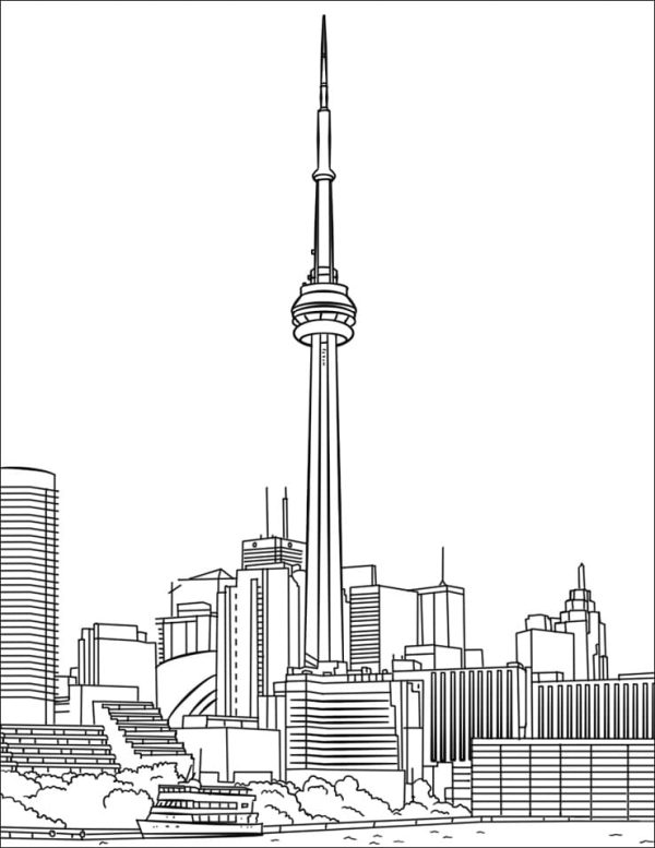 Toronto CN Tower in Canada