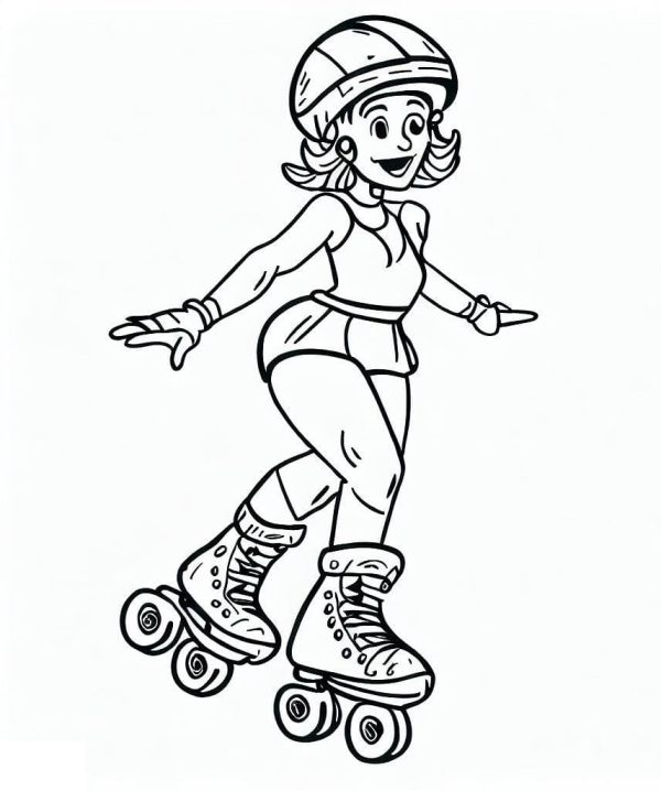 A Woman on Roller Skates