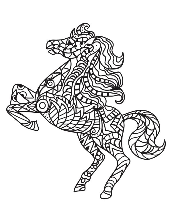 Adorable Horse Mandala
