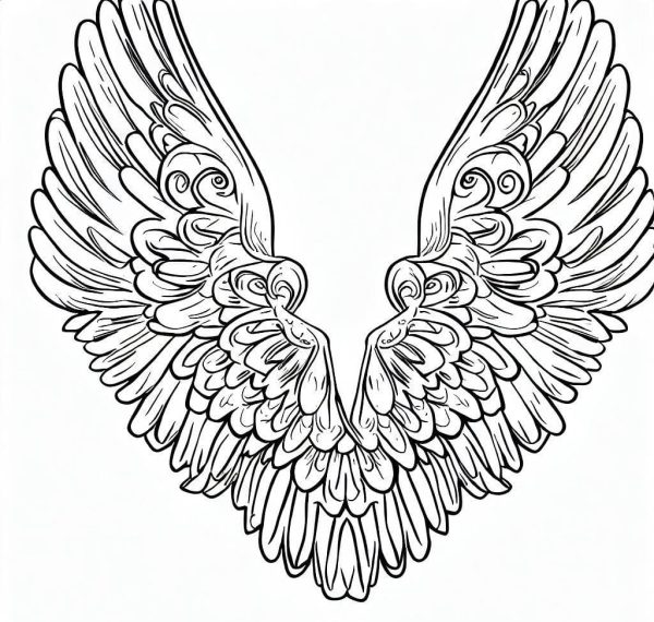 Angel Wings Free Printable