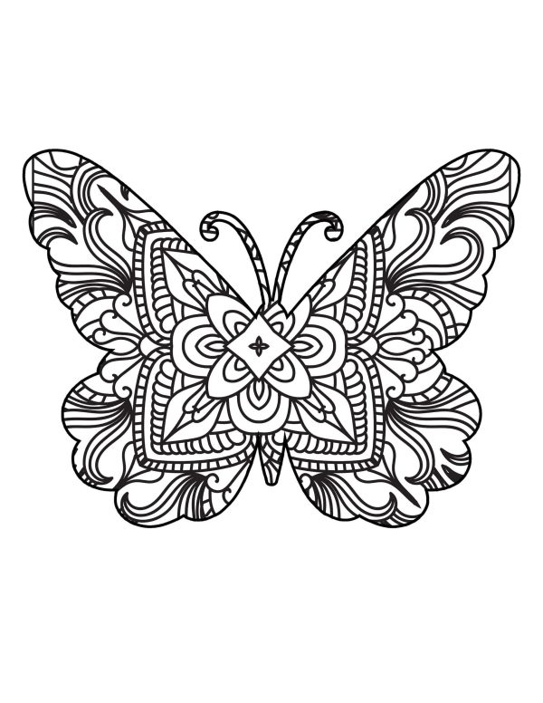 Awesome Butterfly Mandala