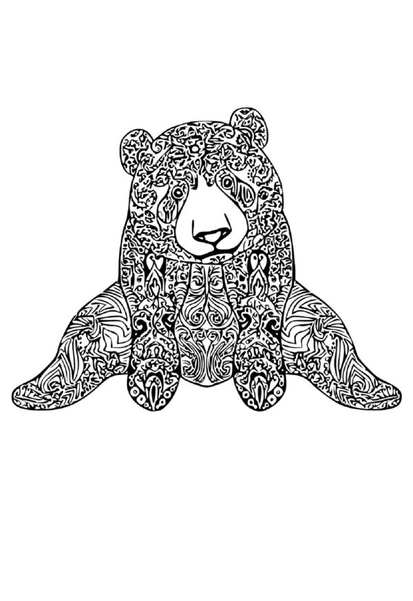 Basic Bear Sitting Mandala