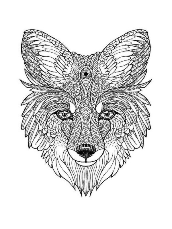 Basic Fox Head Mandala