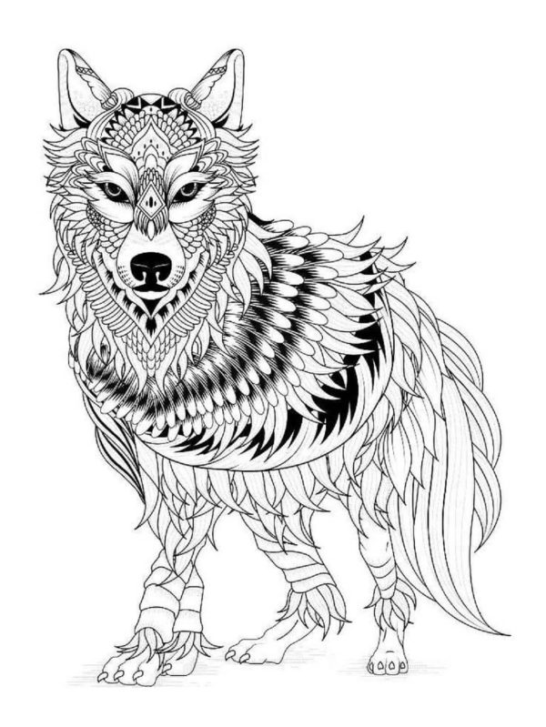 Basic Wolf Mandala