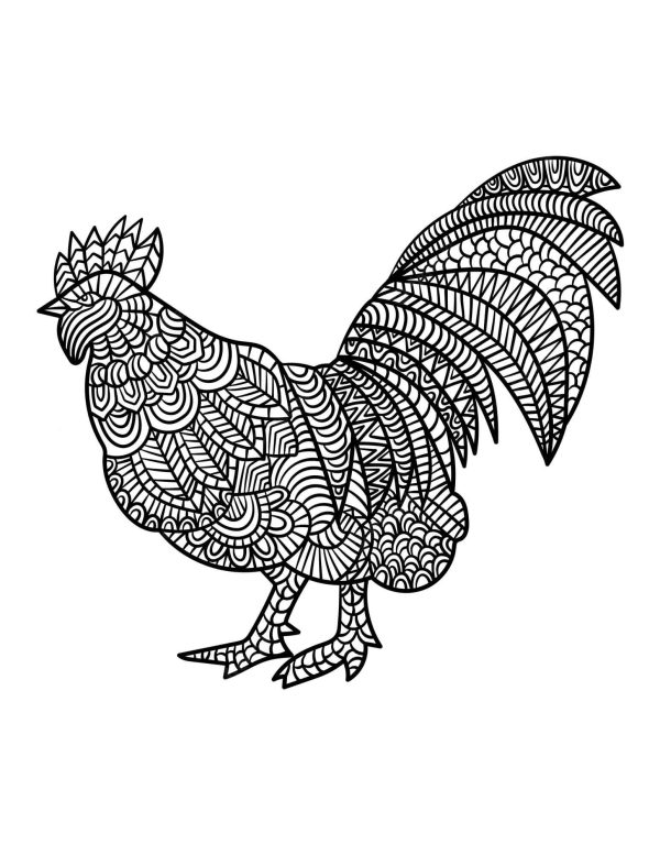 Chicken Standing Mandala