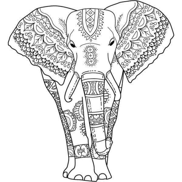 Elephant Face Mandala