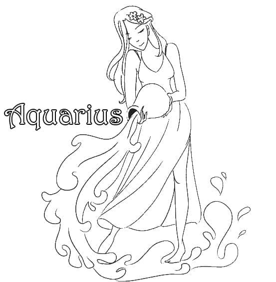 Free Drawing of Aquarius