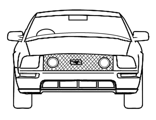 Free Drawing of Ford Mustang