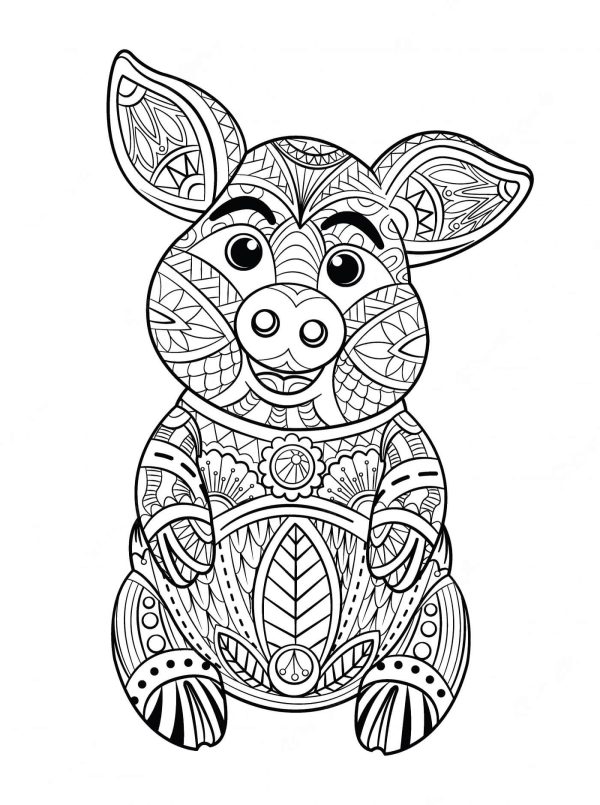 Fun Pig Mandala