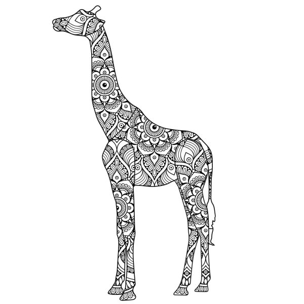 Giraffe Standing Giraffe Standing Mandala