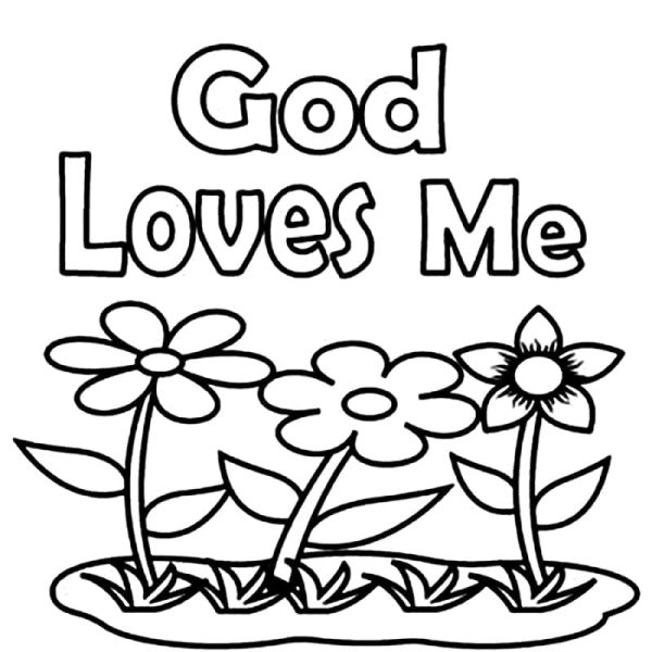 God Loves Me Flowers
